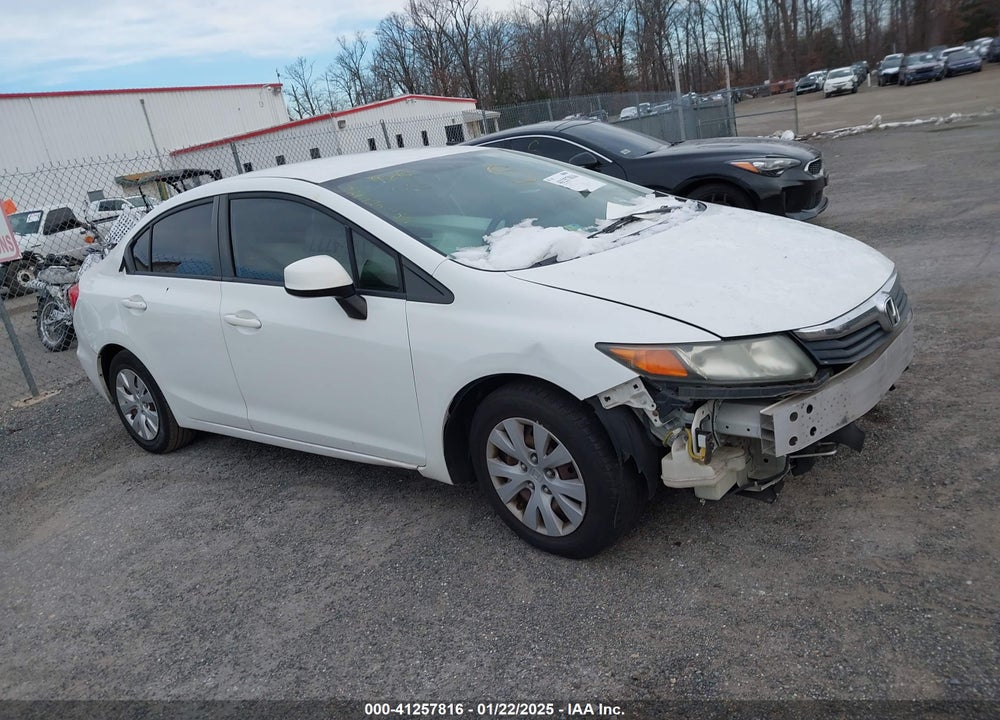 2012 HONDA CIVIC SDN LX VIN: 2HGFB2F57CH310361