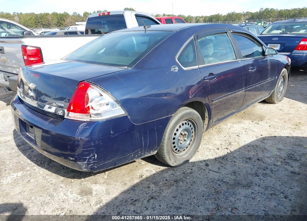 2008 CHEVROLET IMPALA LS VIN: 2G1WB58K389141596