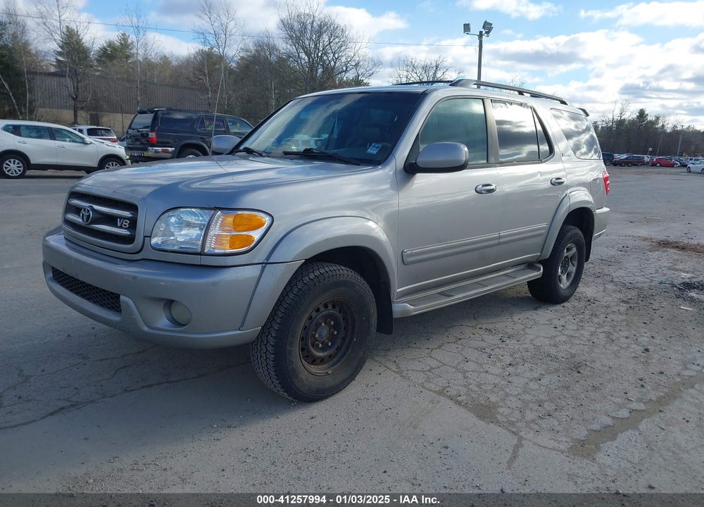 2002 TOYOTA SEQUOIA LIMITED V8 VIN: 5TDBT48A12S085757