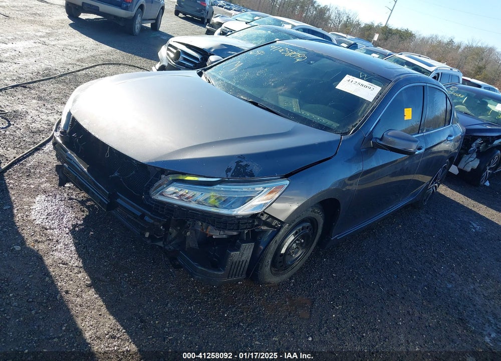 2016 HONDA ACCORD SEDAN VIN: 1HGCR3F9XGA018943