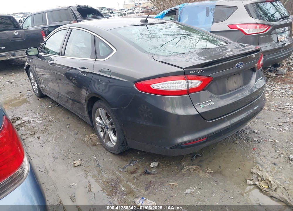 2015 FORD FUSION ENERGI TITANIUM VIN: 3FA6P0SUXFR307616