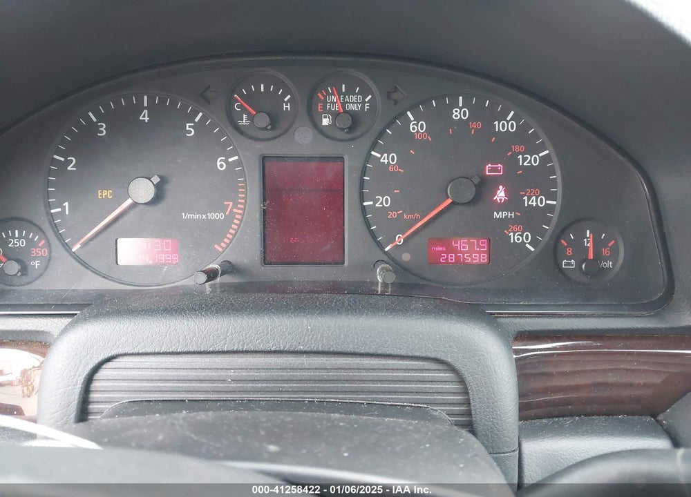2000 AUDI A4 2.8 AVANT VIN: WAUKH68D8YA046223