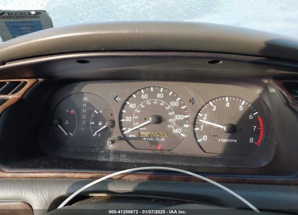 2000 TOYOTA CAMRY LE V6 VIN: 4T1BF22K9YU109946