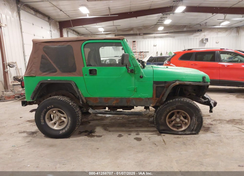 2002 JEEP WRANGLER X VIN: 1J4FA39S92P772403