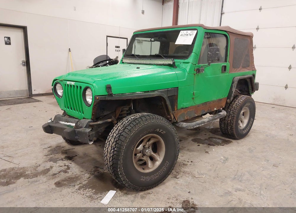 2002 JEEP WRANGLER X VIN: 1J4FA39S92P772403