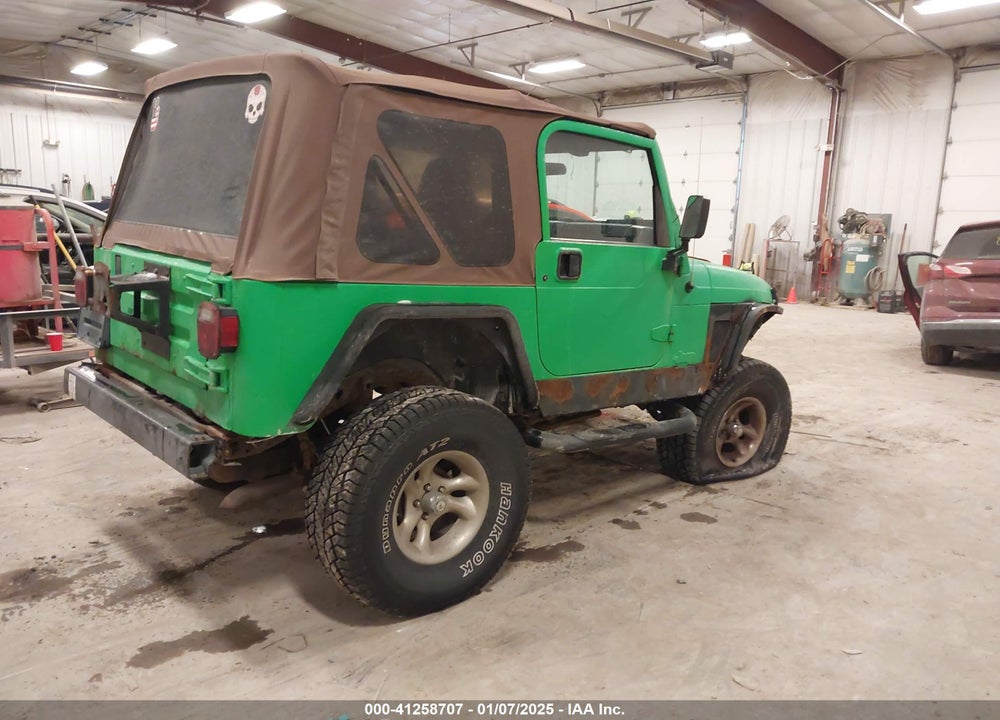 2002 JEEP WRANGLER X VIN: 1J4FA39S92P772403