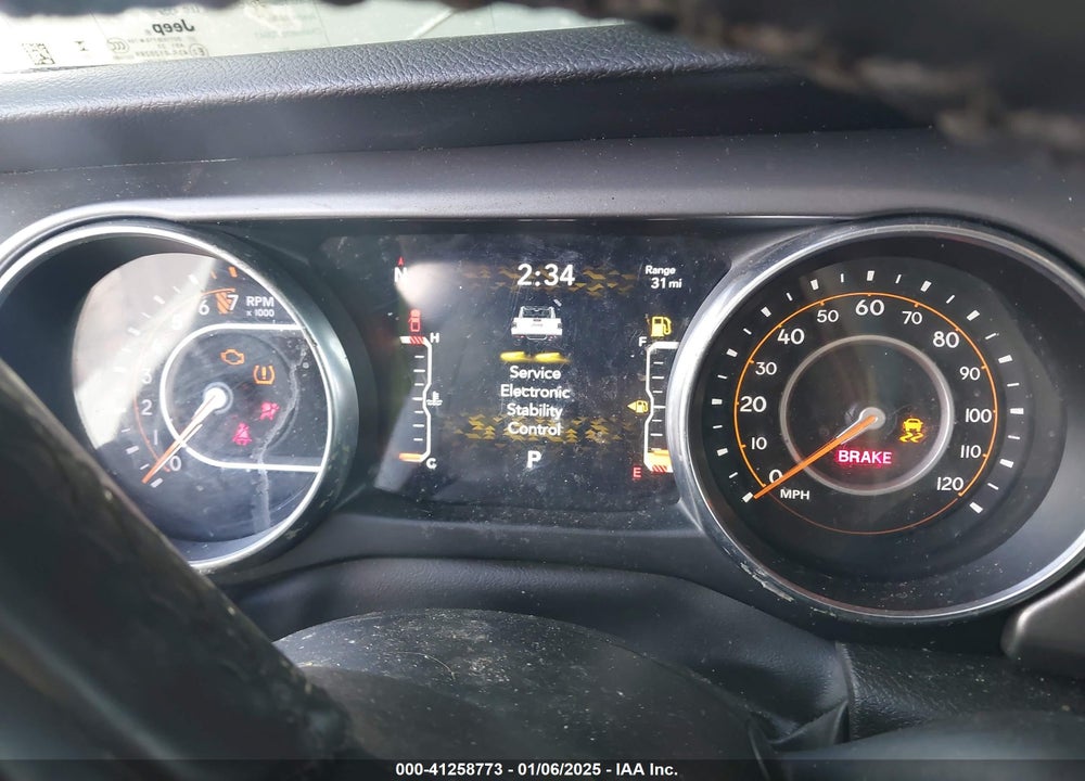 2022 JEEP GLADIATOR VIN: 1C6HJTAG5NL108205