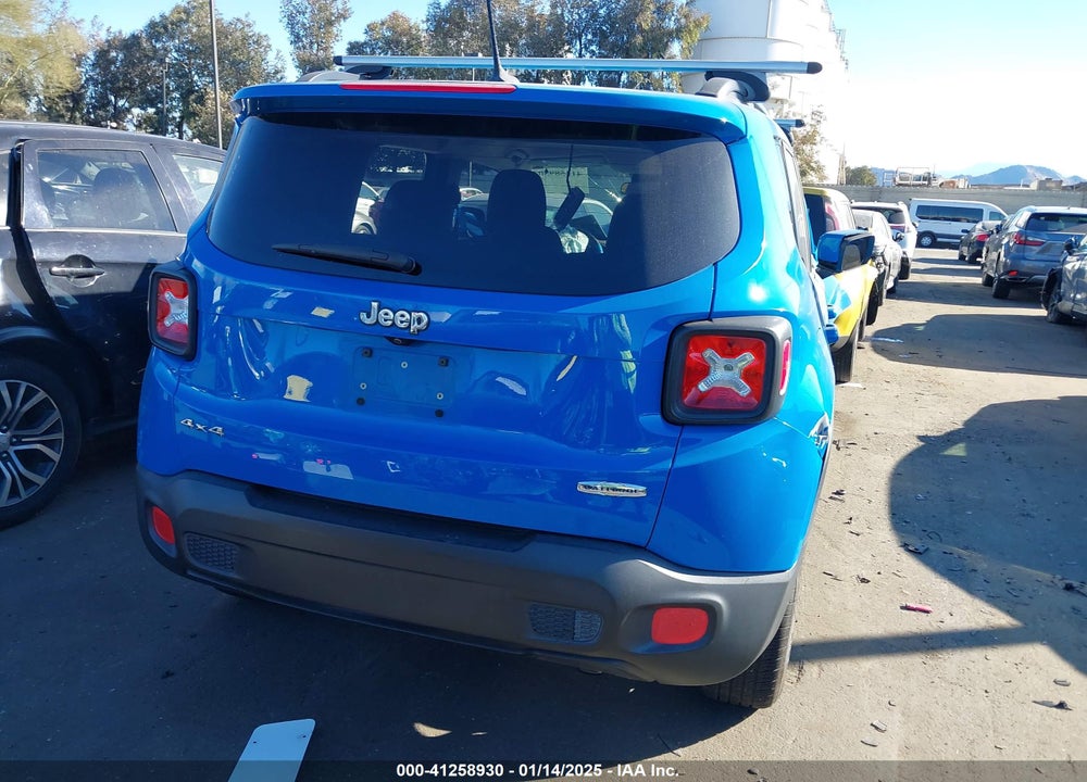 2015 JEEP RENEGADE LATITUDE VIN: ZACCJBBT0FPB62201