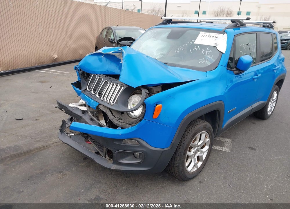 2015 JEEP RENEGADE LATITUDE VIN: ZACCJBBT0FPB62201