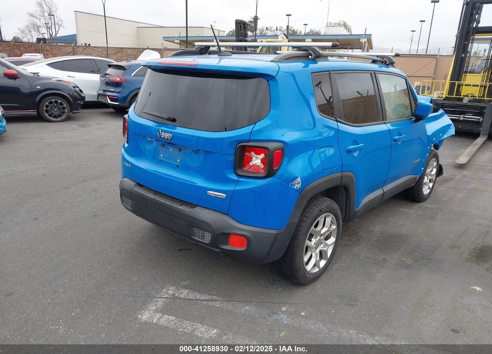 2015 JEEP RENEGADE LATITUDE VIN: ZACCJBBT0FPB62201
