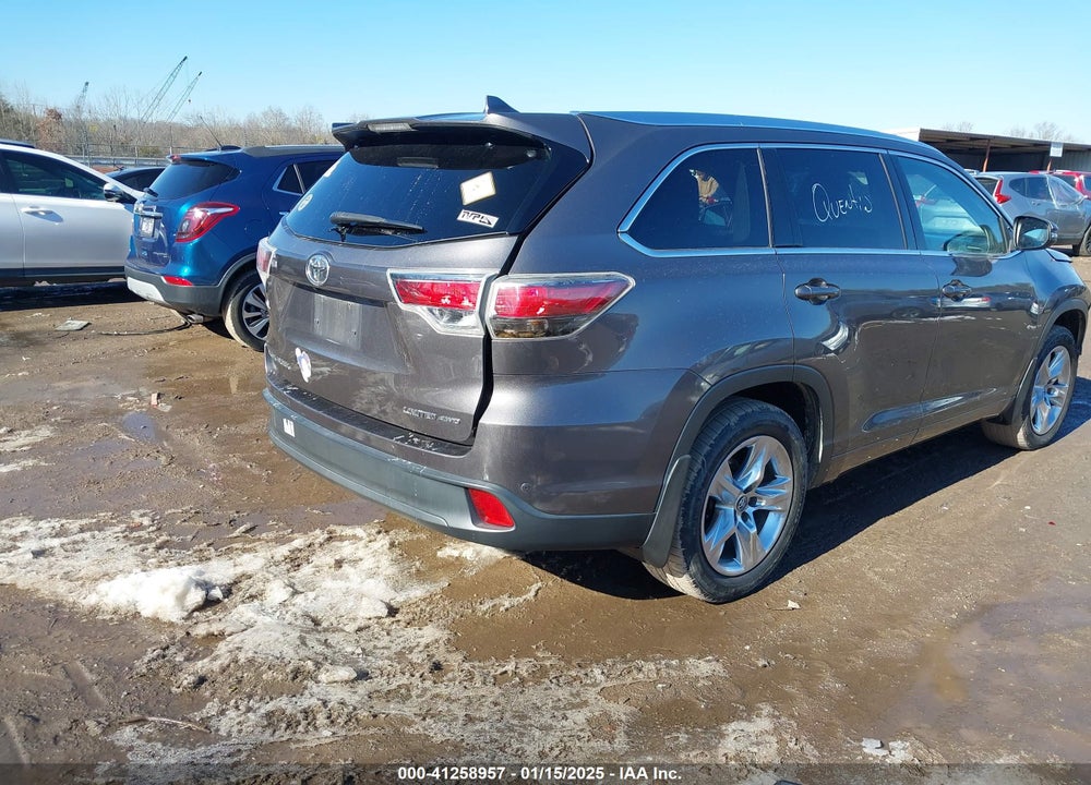 2016 TOYOTA HIGHLANDER LIMITED V6 VIN: 5TDDKRFH2GS246780