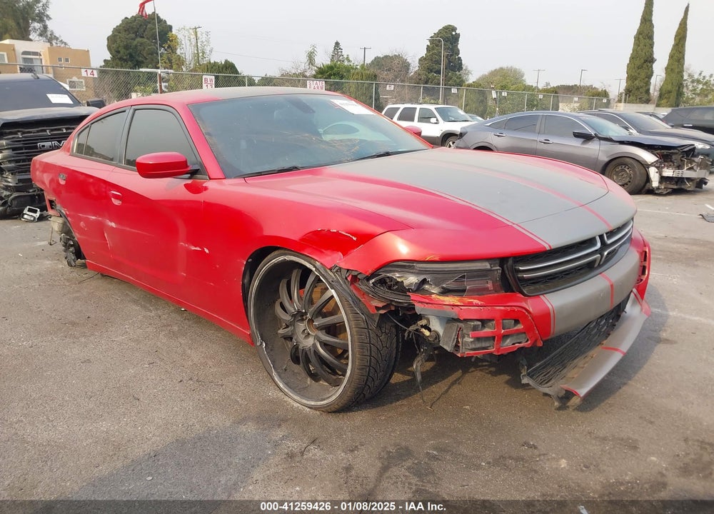 2015 DODGE CHARGER SE VIN: 2C3CDXBG8FH858734