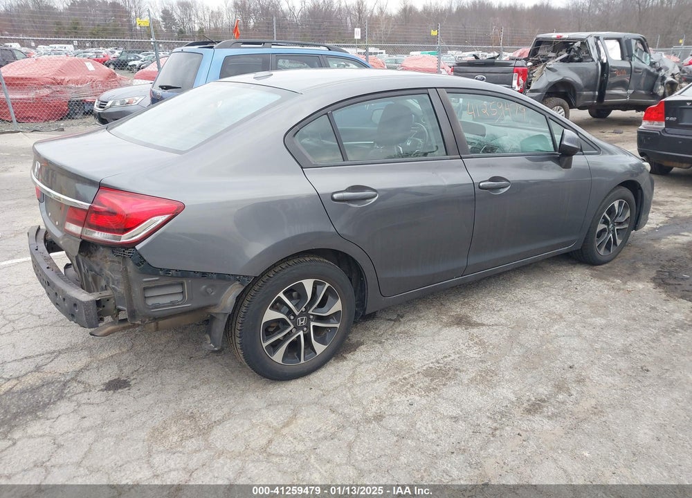 2013 HONDA CIVIC EX-L VIN: 2HGFB2F98DH522206