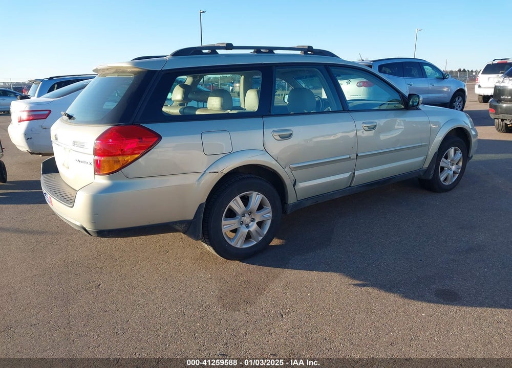 2005 SUBARU OUTBACK 2.5I LIMITED VIN: 4S4BP62C857387860
