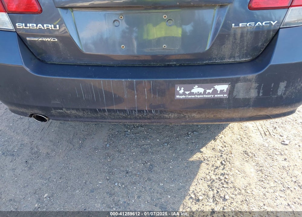 2010 SUBARU LEGACY 2.5I PREMIUM VIN: 4S3BMAG67A1217599