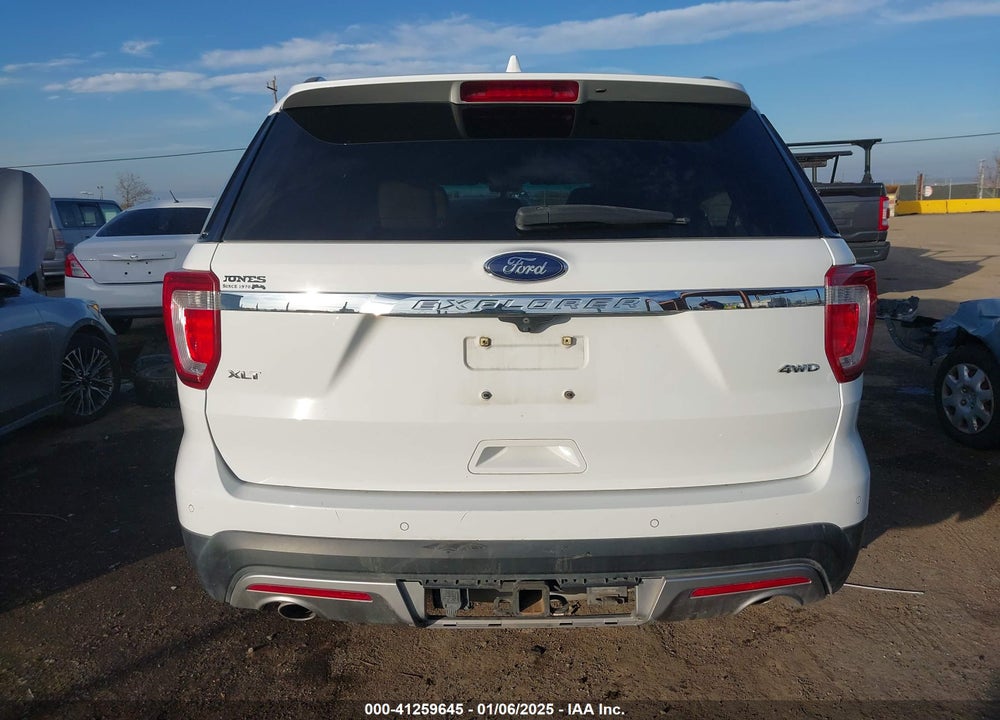 2016 FORD EXPLORER XLT VIN: 1FM5K8D83GGC34838