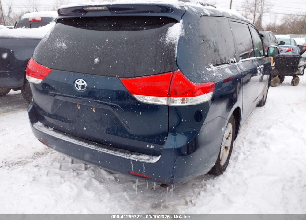 2012 TOYOTA SIENNA LE V6 8 PASSENGER VIN: 5TDKK3DC8CS267056