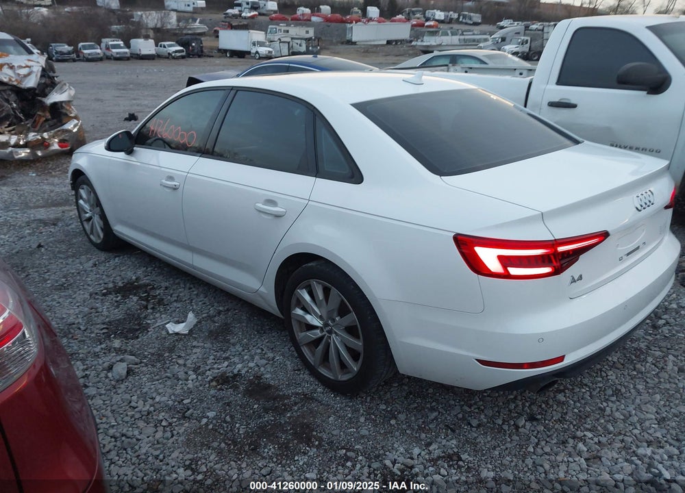 2017 AUDI A4 2.0T PREMIUM VIN: WAUGNAF4XHN002981
