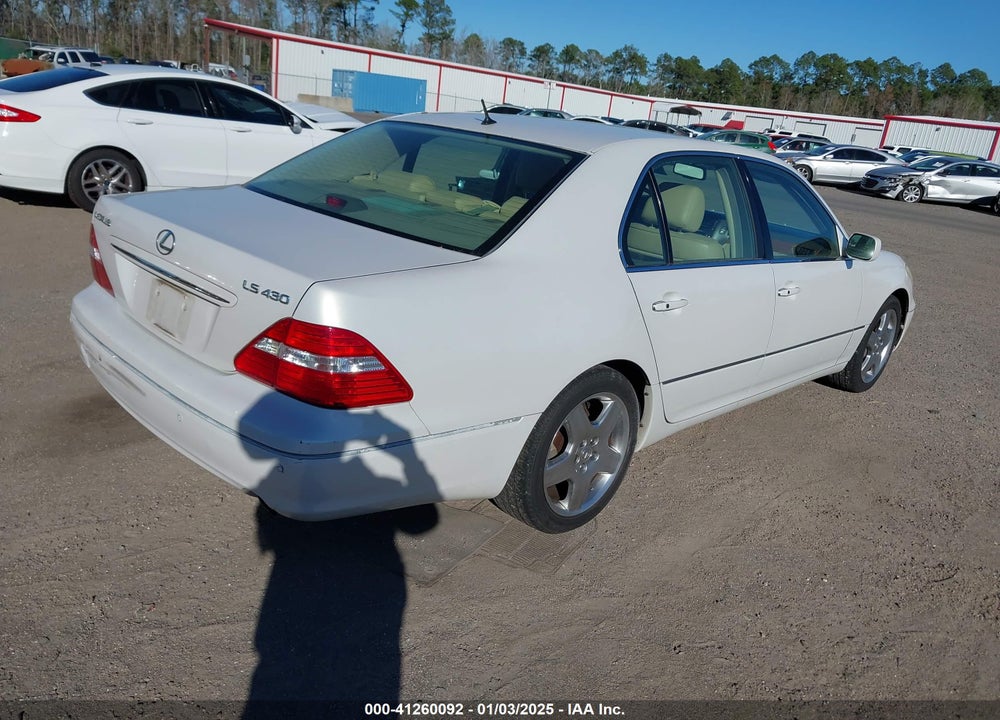 2005 LEXUS LS 430 VIN: JTHBN36F555011754