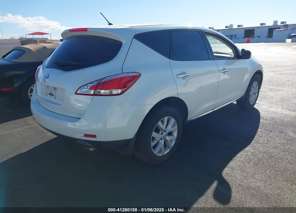 2011 NISSAN MURANO S VIN: JN8AZ1MU4BW051339