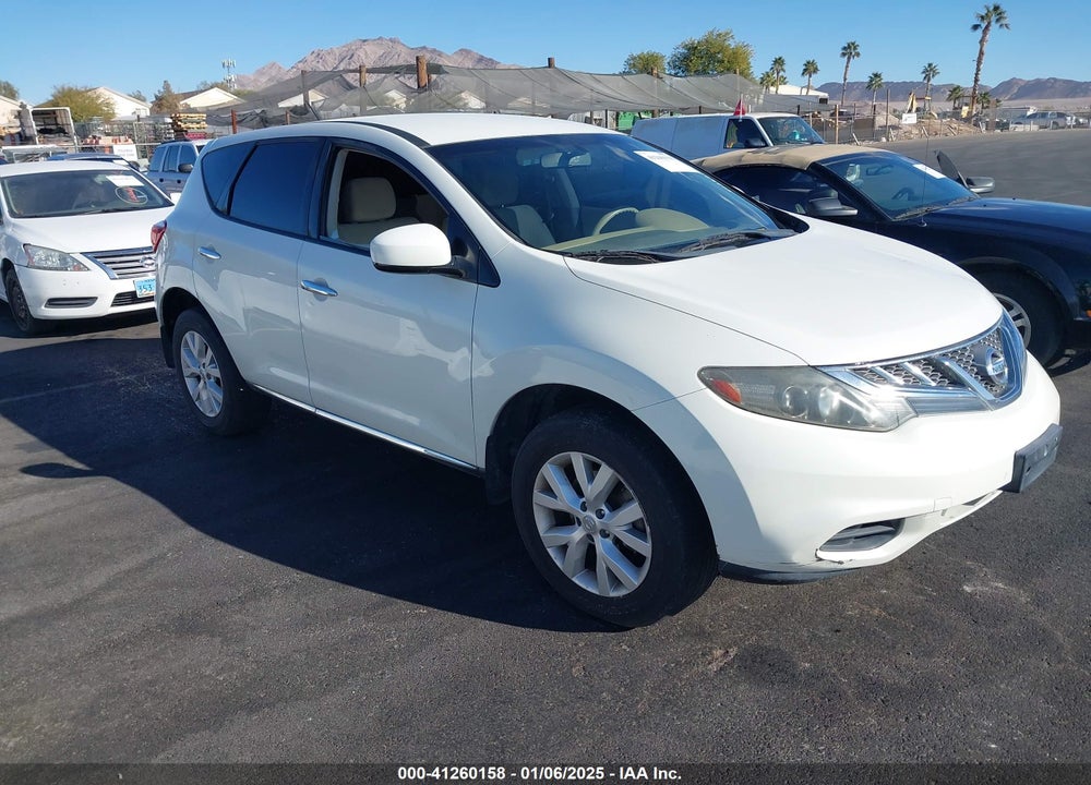 2011 NISSAN MURANO S VIN: JN8AZ1MU4BW051339