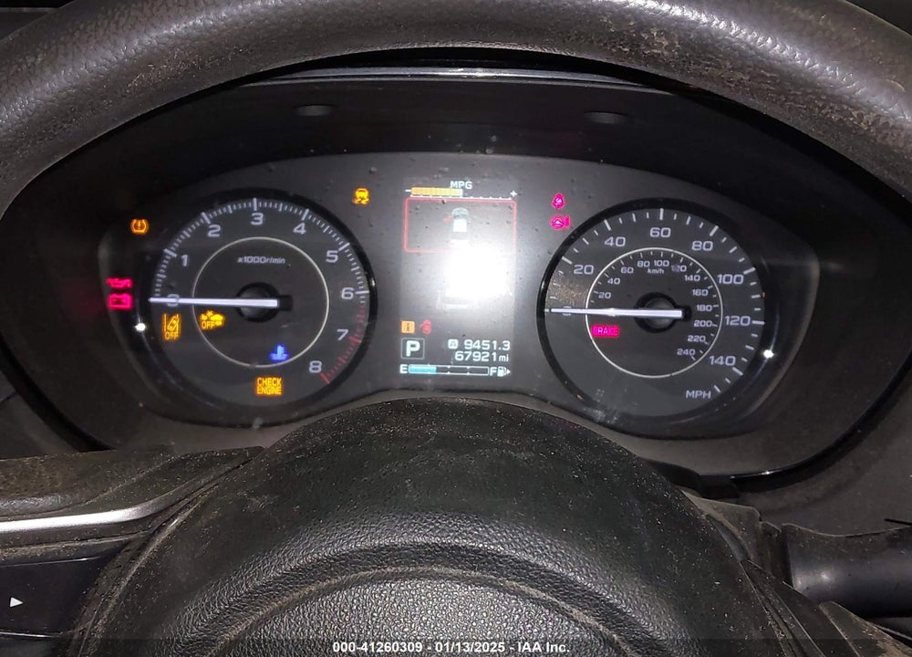 2019 SUBARU IMPREZA 2.0I VIN: 4S3GTAB61K3752871