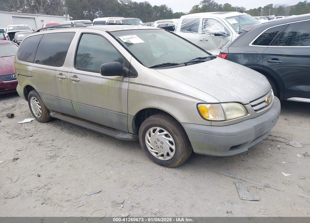 2001 TOYOTA SIENNA LE VIN: 4T3ZF13C91U395861
