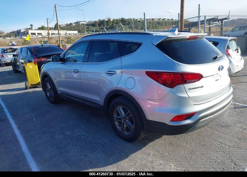 2017 HYUNDAI SANTA FE SPORT 2.4L VIN: 5XYZU3LB4HG462514
