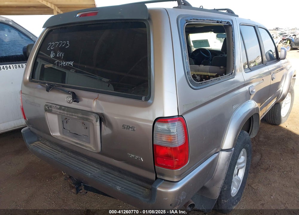 2002 TOYOTA 4RUNNER SR5 V6 VIN: JT3GN86RX20227773