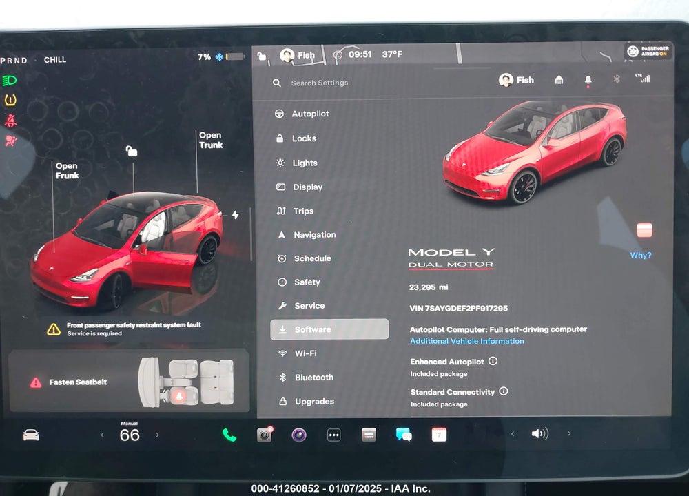 2023 TESLA MODEL Y VIN: 7SAYGDEF2PF917295