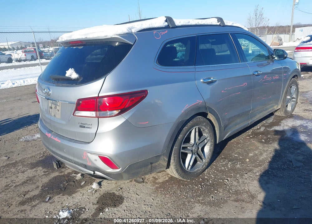 2017 HYUNDAI SANTA FE LIMITED ULTIMATE VIN: KM8SRDHFXHU236685