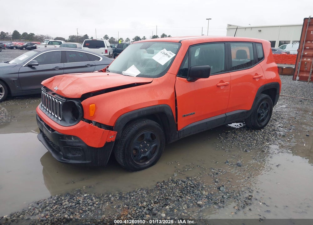 2017 JEEP RENEGADE SPORT FWD VIN: ZACCJAAB6HPF47411