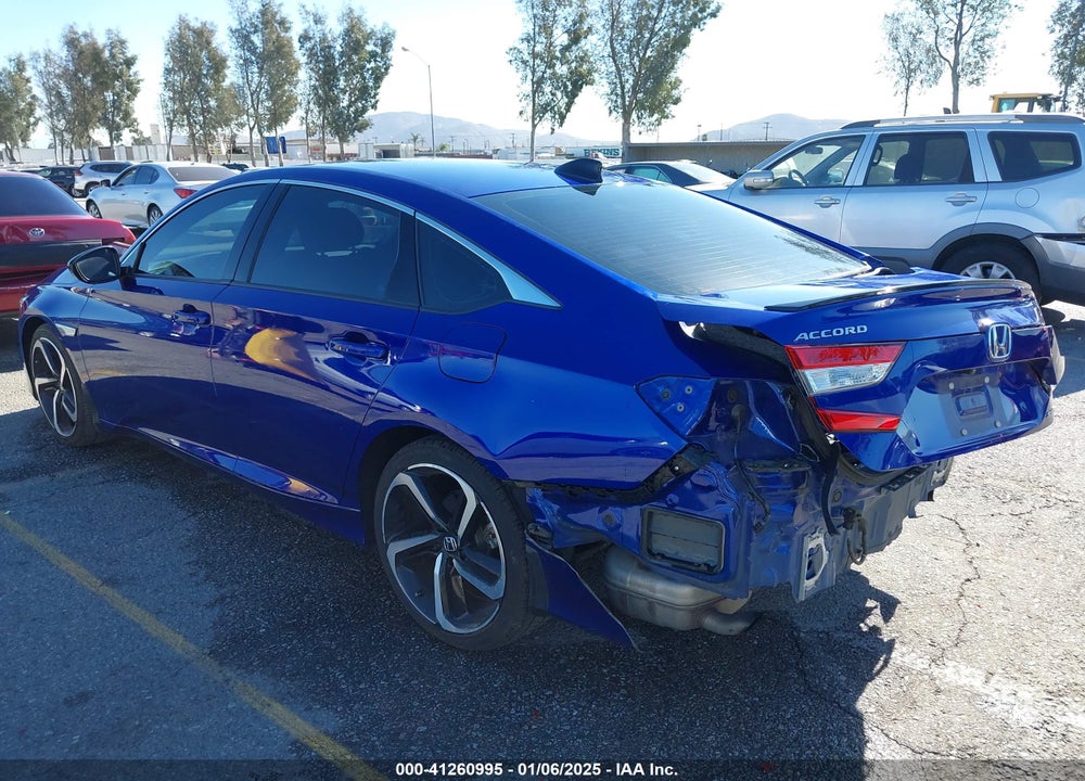 2021 HONDA ACCORD VIN: 1HGCV1F30MA112627