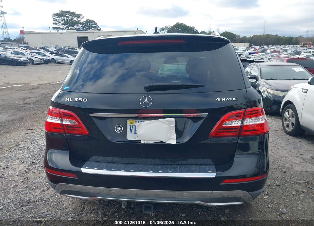 2013 MERCEDES-BENZ ML 350 4MATIC VIN: 4JGDA5HB3DA180880