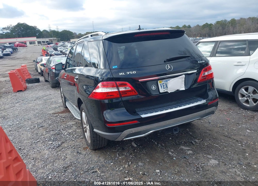 2013 MERCEDES-BENZ ML 350 4MATIC VIN: 4JGDA5HB3DA180880