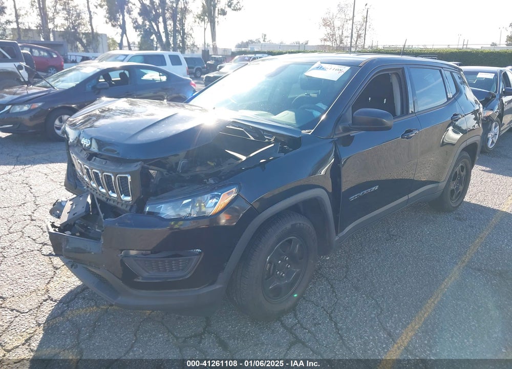 2019 JEEP COMPASS SPORT FWD VIN: 3C4NJCAB2KT658123