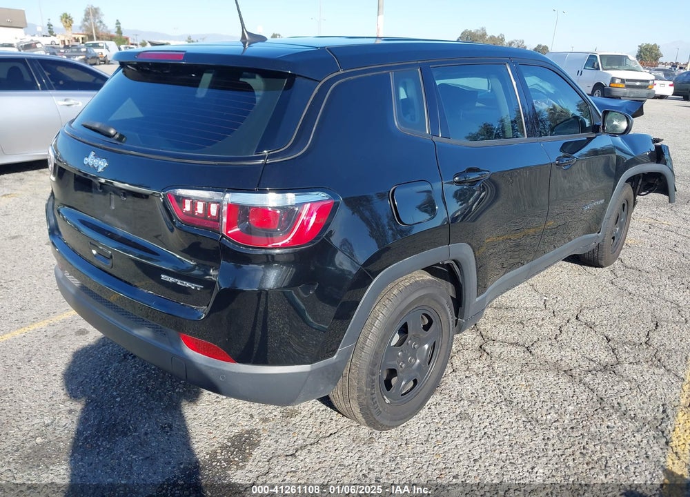2019 JEEP COMPASS SPORT FWD VIN: 3C4NJCAB2KT658123