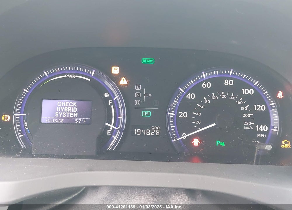 2010 LEXUS HS 250H PREMIUM VIN: JTHBB1BAXA2012322