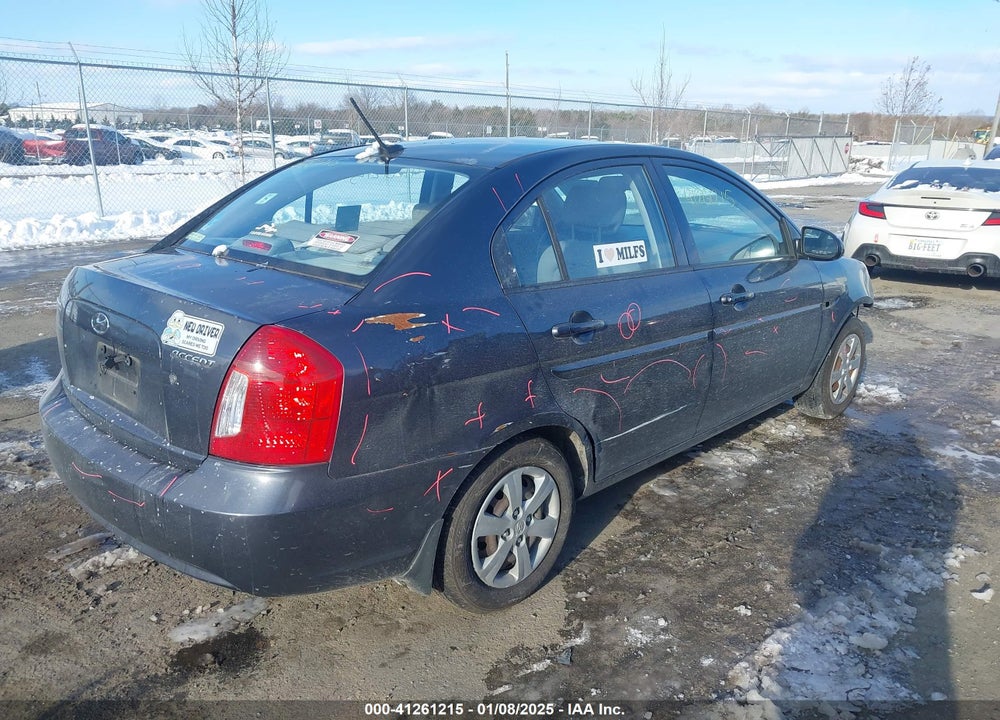 2008 HYUNDAI ACCENT VIN: KMHCN46C38U232647