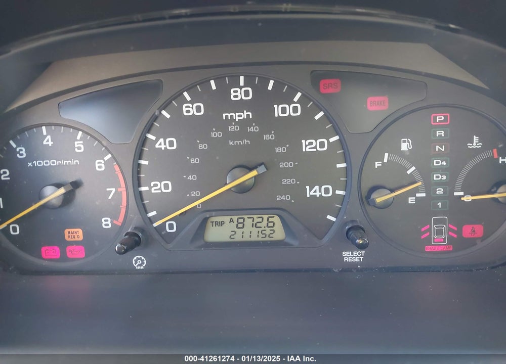 2000 HONDA ACCORD 3.0 EX VIN: 1HGCG1659YA085428