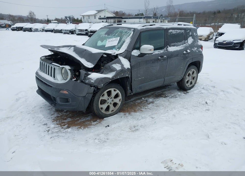 2016 JEEP RENEGADE LIMITED VIN: ZACCJBDT8GPD01615