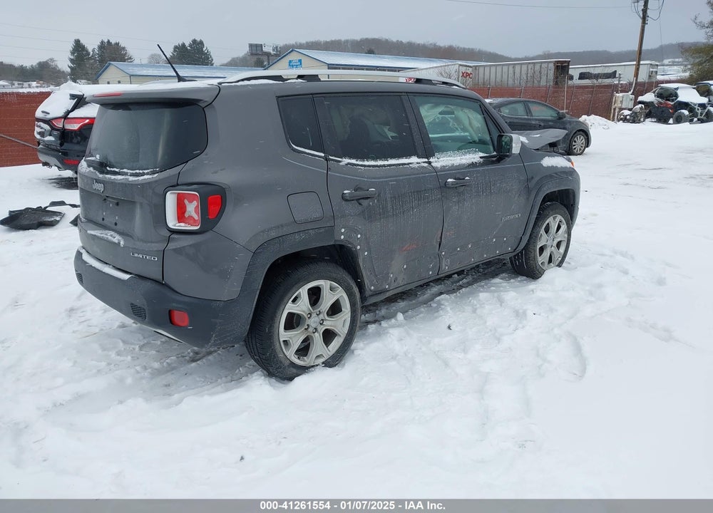 2016 JEEP RENEGADE LIMITED VIN: ZACCJBDT8GPD01615