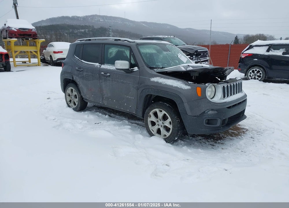 2016 JEEP RENEGADE LIMITED VIN: ZACCJBDT8GPD01615