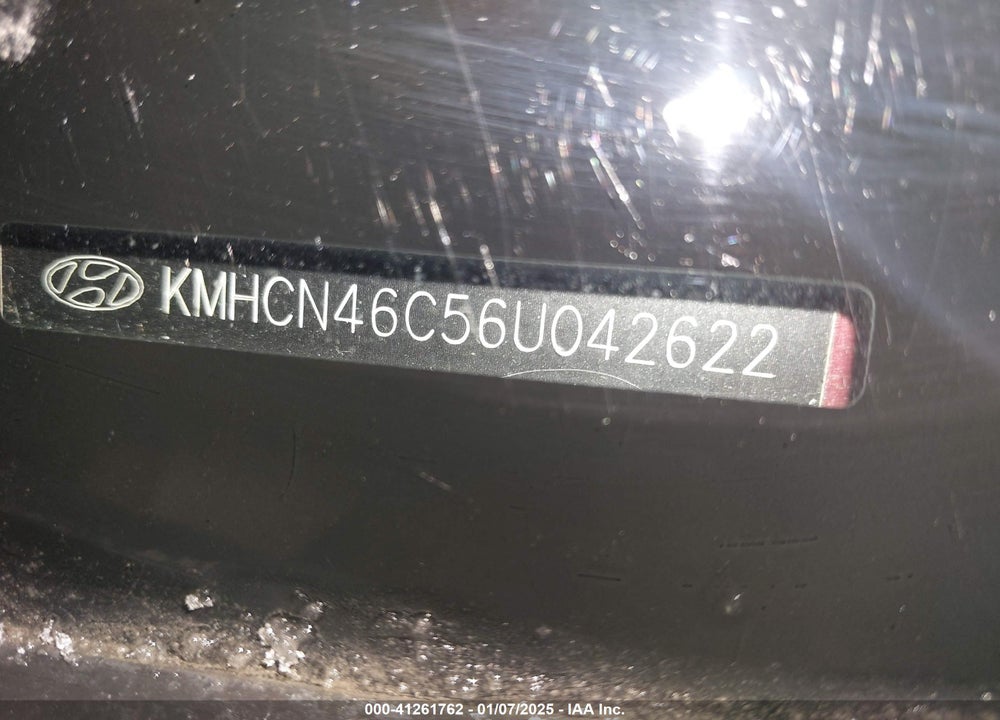2006 HYUNDAI ACCENT GLS VIN: KMHCN46C56U042622