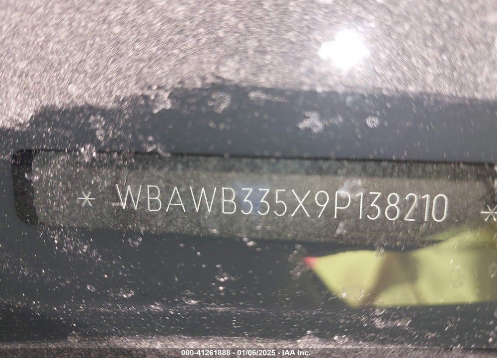 2009 BMW 328I VIN: WBAWB335X9P138210