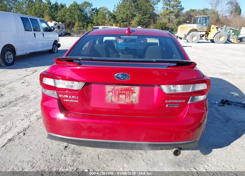2019 SUBARU IMPREZA VIN: 4S3GKAJ62K3611781