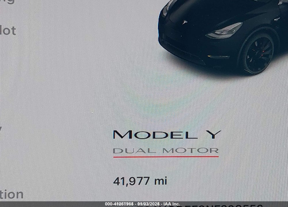 2022 TESLA MODEL Y PERFORMANCE DUAL MOTOR ALL-WHEEL DRIVE VIN: 7SAYGDEF8NF398556