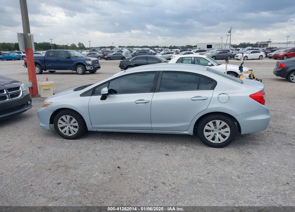 2012 HONDA CIVIC SDN VIN: 2HGFB2F51CH600028