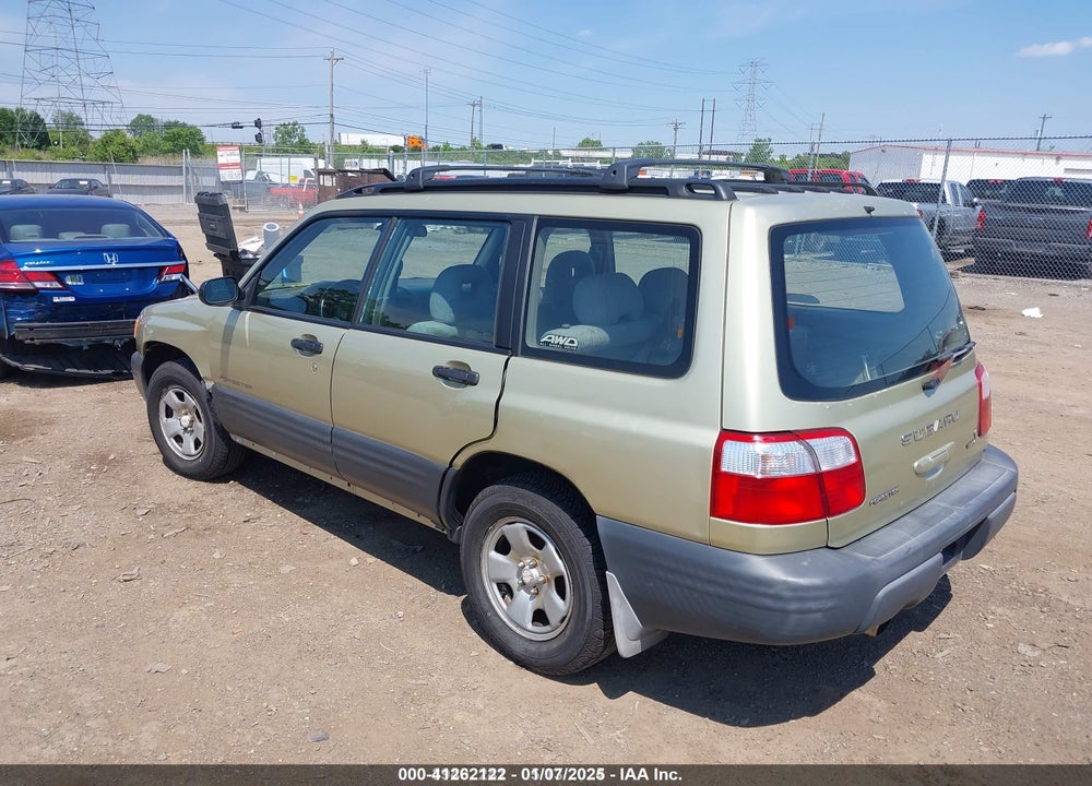 2001 SUBARU FORESTER L VIN: JF1SF63591H728121
