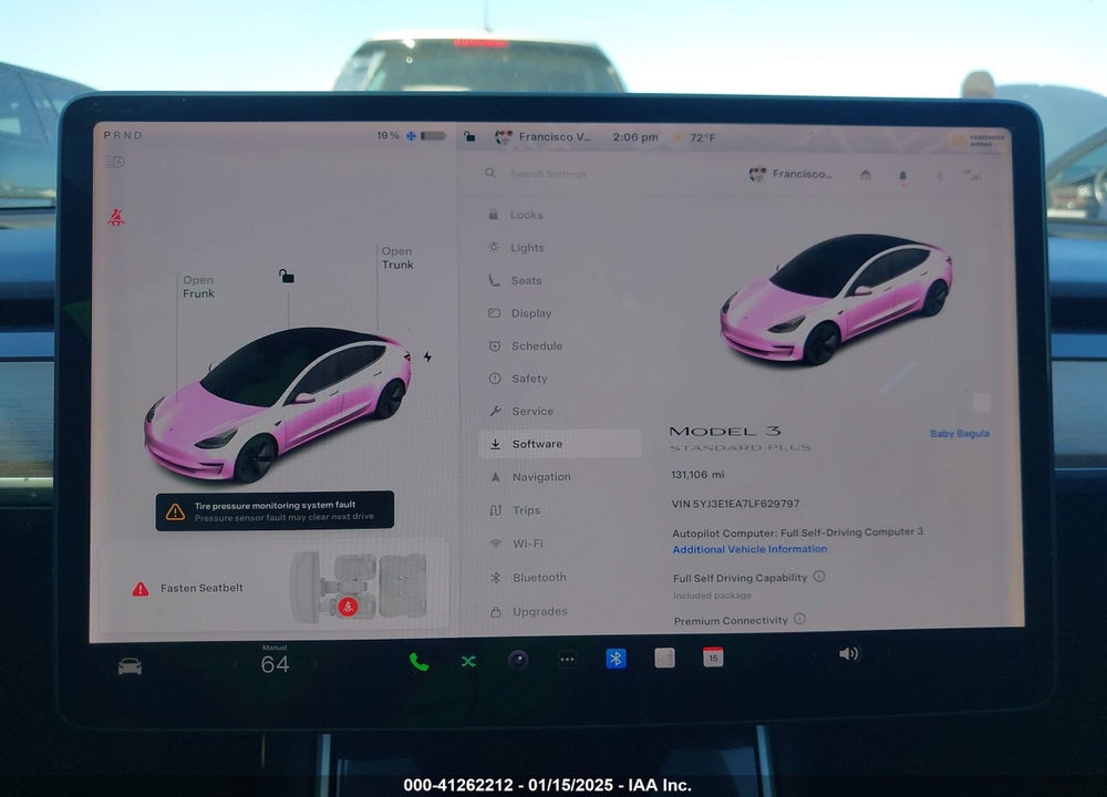 2020 TESLA MODEL 3 VIN: 5YJ3E1EA7LF629797